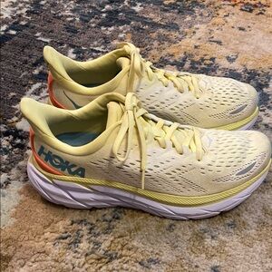 Hoka Yellow Athletic Shoes